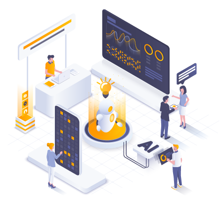 Arivomind, LLC Flat-color-Modern-Isometric-Illustration-design-Technology  